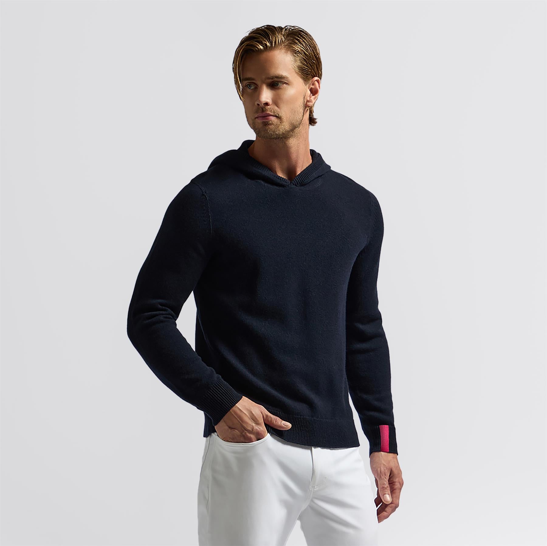 Washable Cashmere Hoodie Twilight