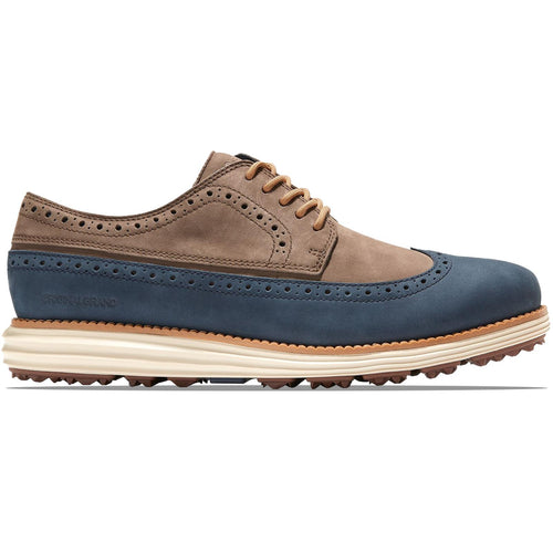 ORIGINALGRAND Wing Ox Golf Shoes Truffle/Navy Blazer