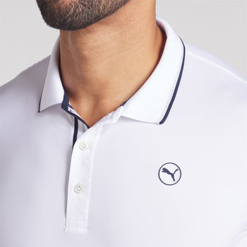 MATTR Elevated Solid Polo White Glow