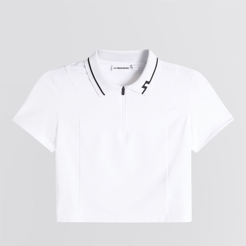 Naomi Cropped Polo White