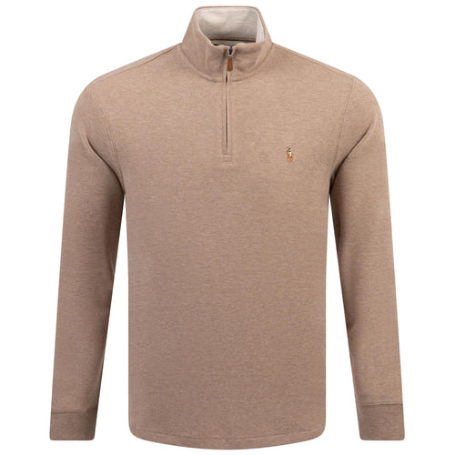 Polo Golf Cotton Half Zip Grey Cloud Heather - AW24