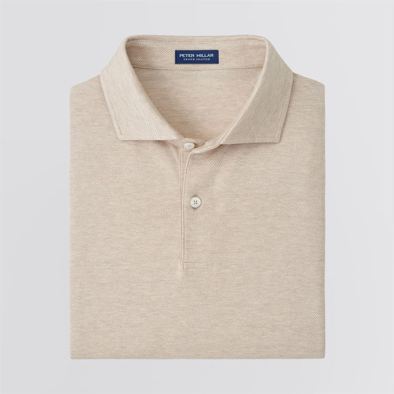 Excursionist Flex Herringbone Knit Polo Truffle