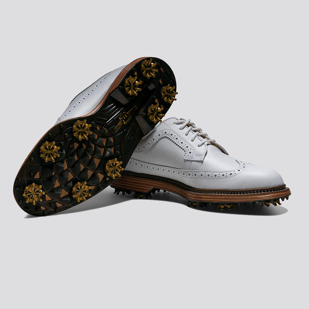Premiere Series Marquis Spiked Golf Shoes White/Brown
