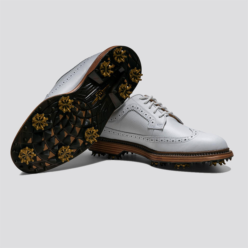 Premiere Series Marquis Spiked Golf Shoes White/Brown