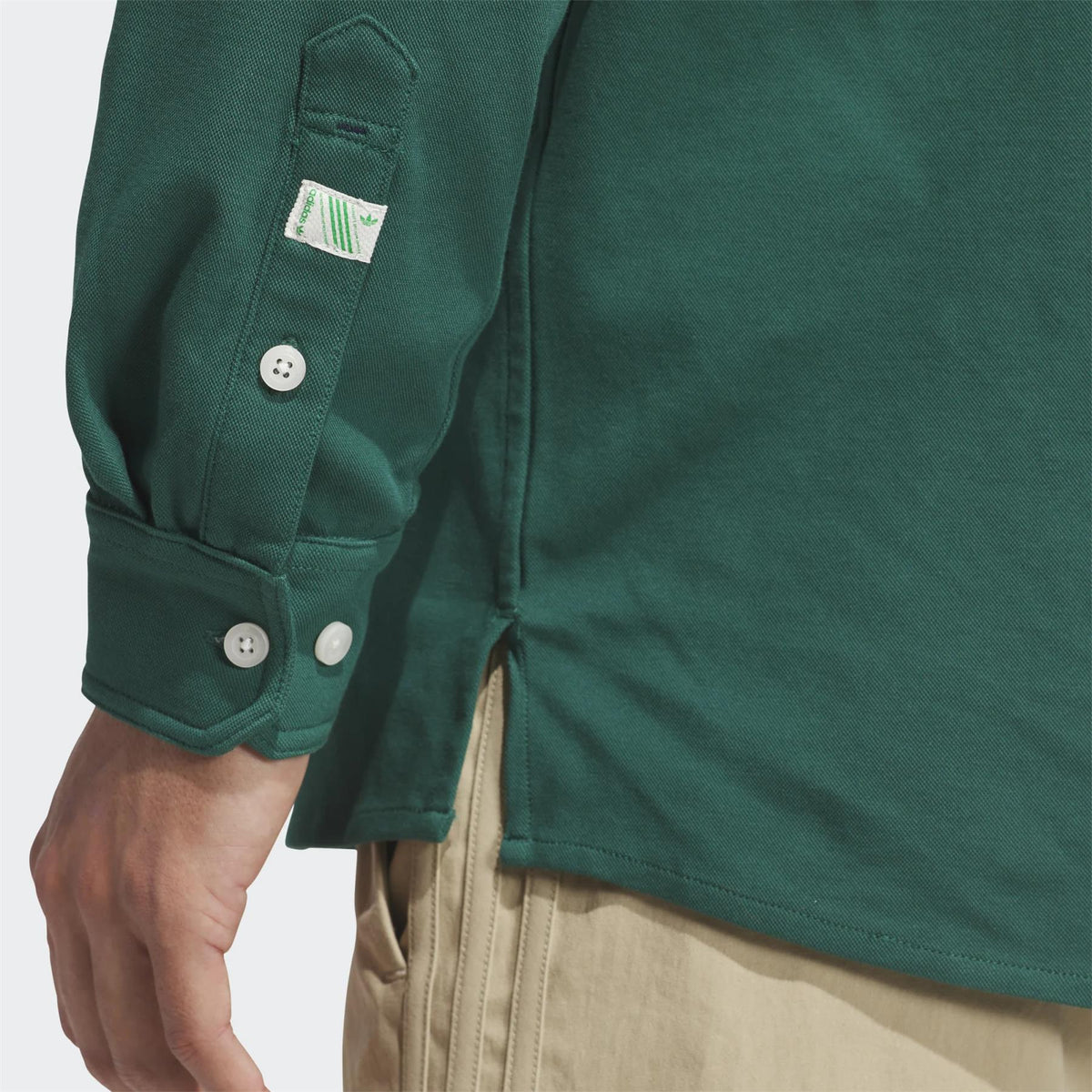 Originals Twistknit Button Up Collegiate Green
