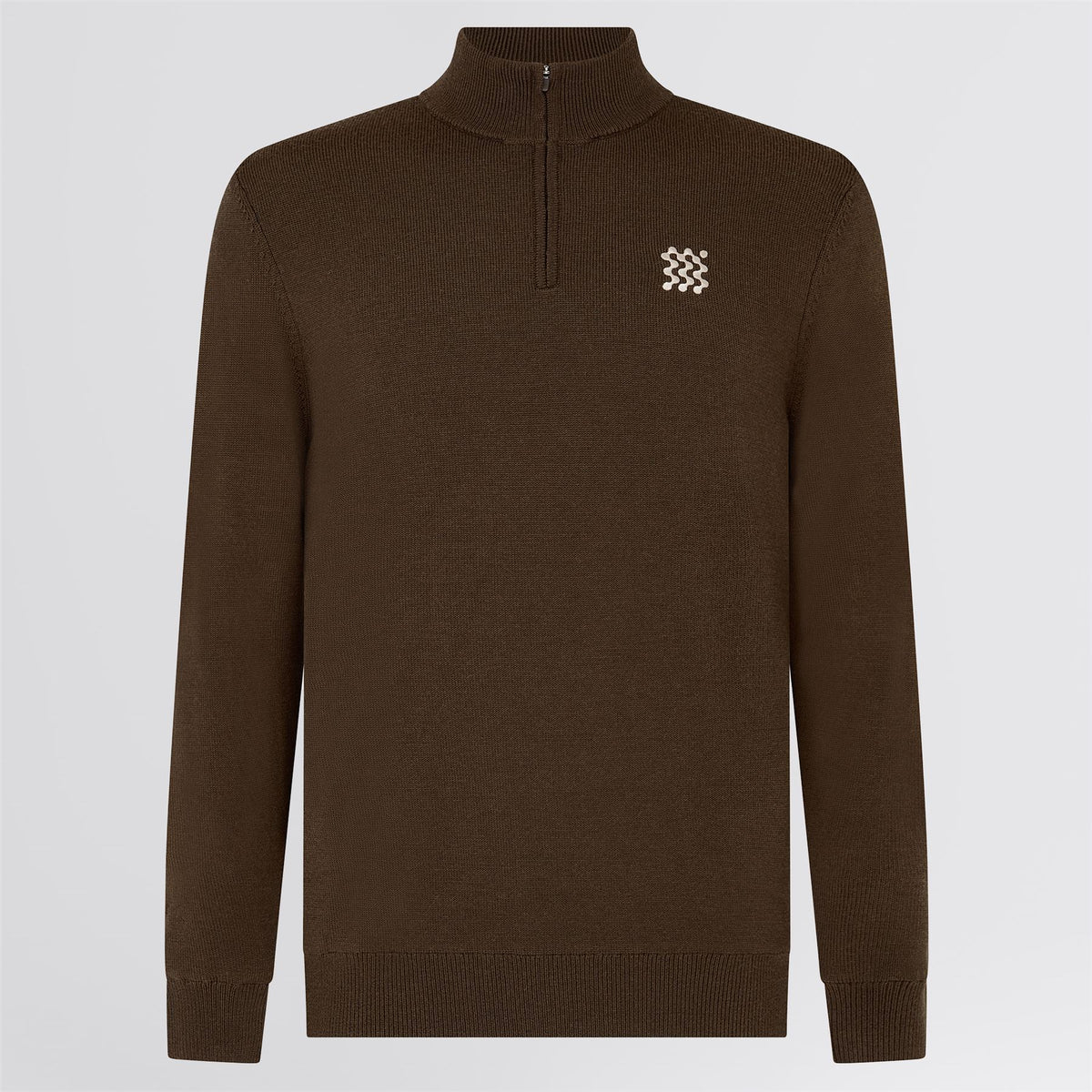 Merino Wool Quarter Zip Windbreaker Hickory