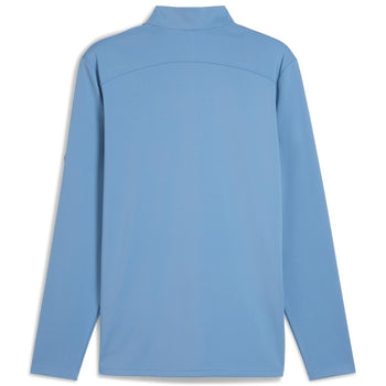x AP Cloudspun Tech Quarter Zip Zen Blue