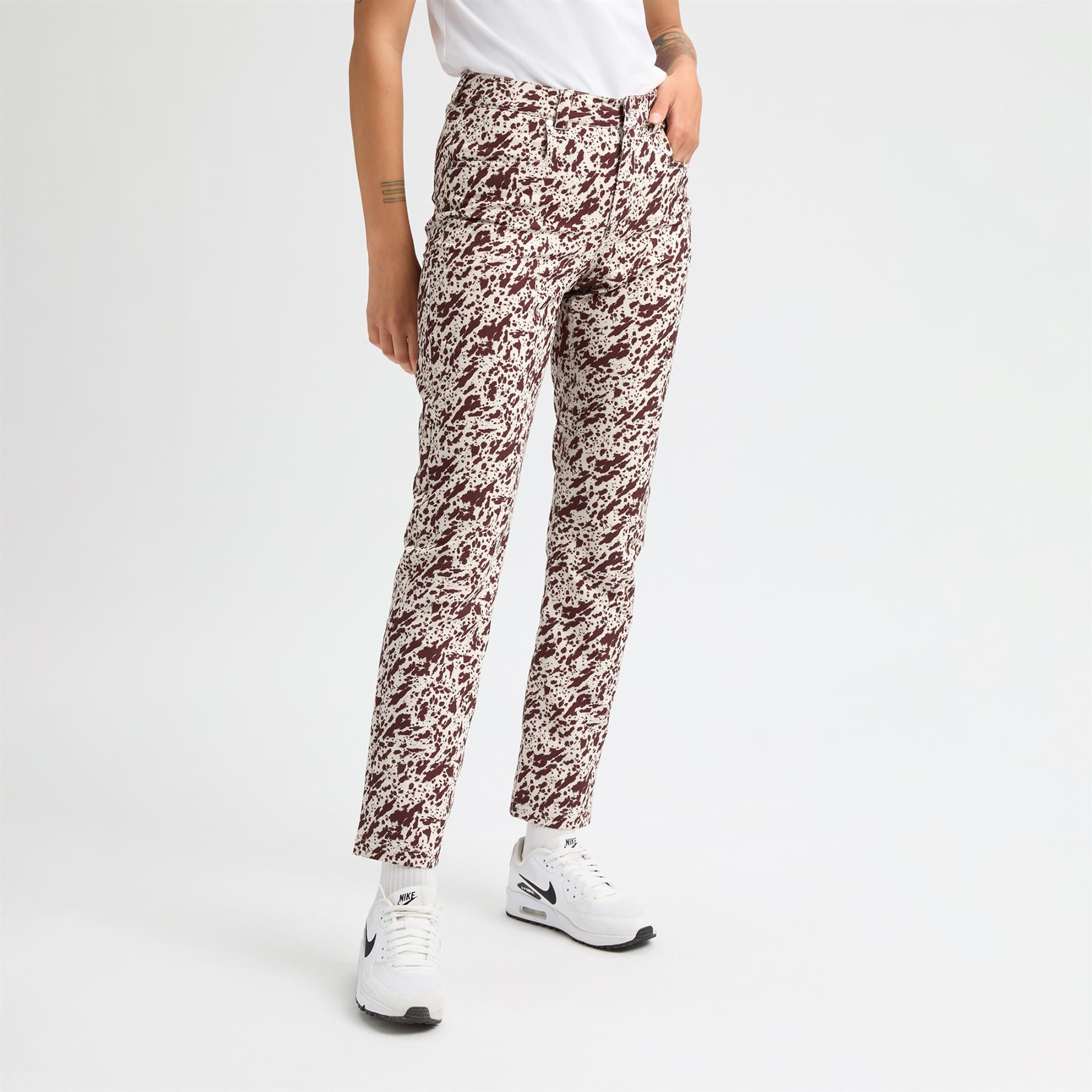 Chie Brushed Trousers Micro Beetle Print