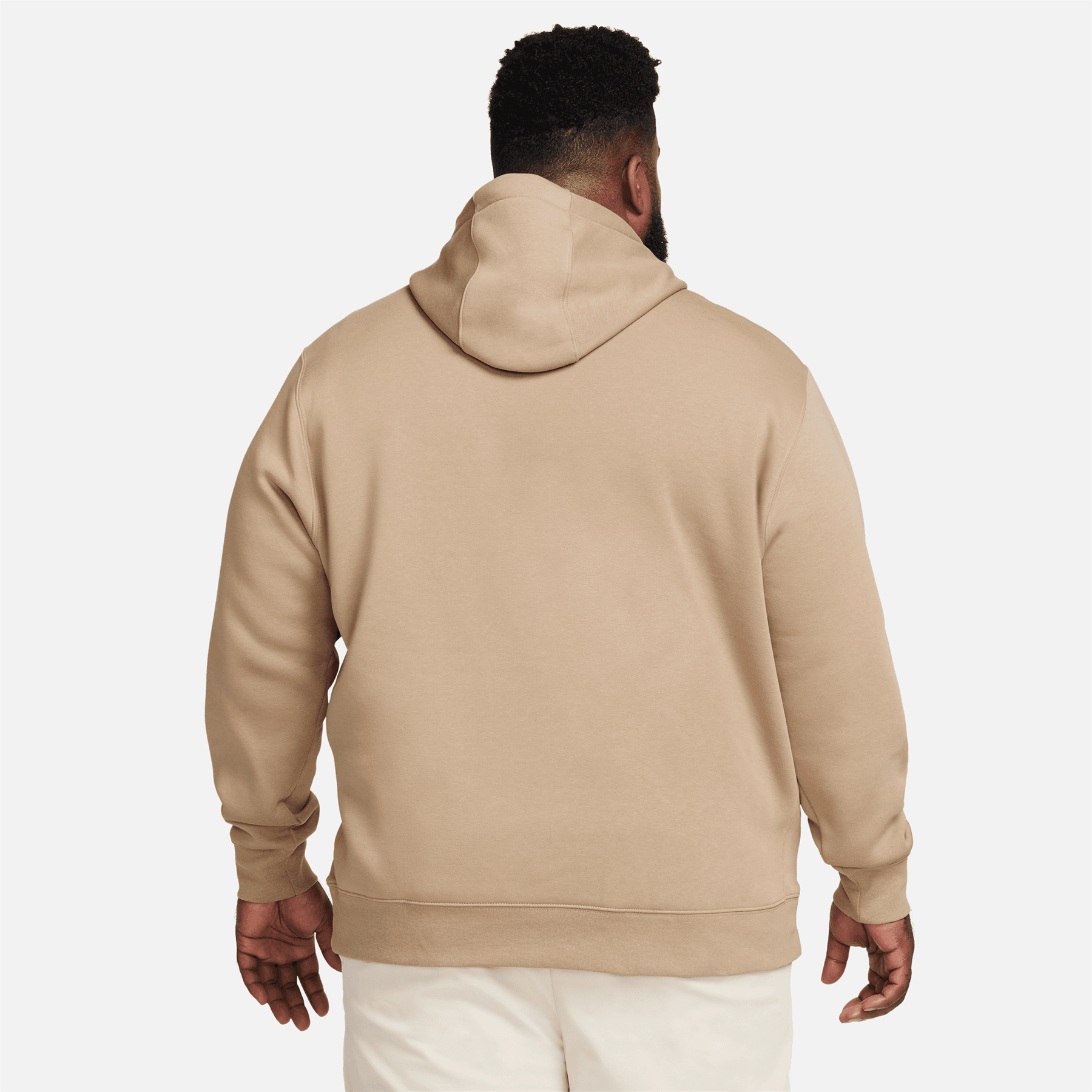 nike club hoodie khaki