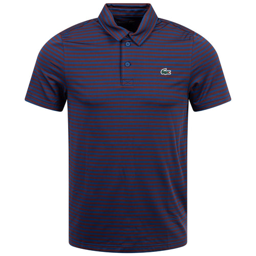 Ultra-Dry Regular Fit Stripe Polo Purple - AW24