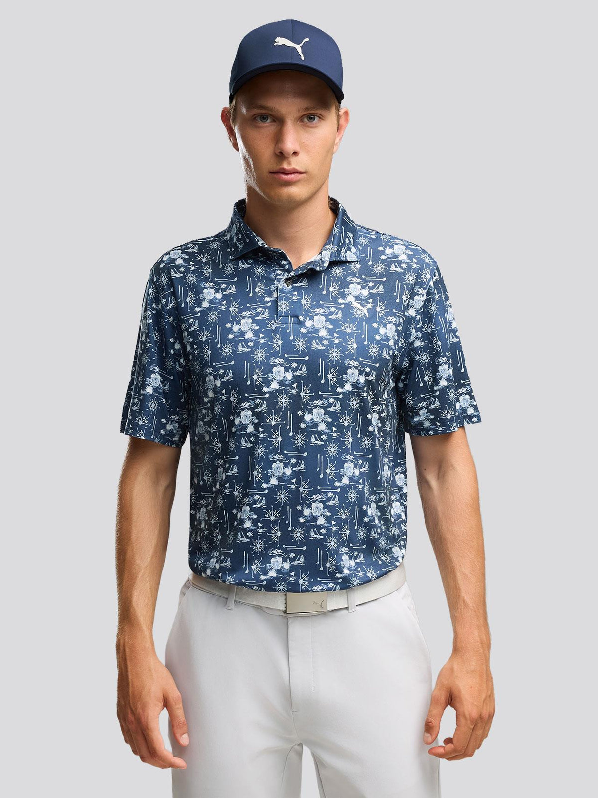 Cloudspun Coastal Claret Polo Deep Navy