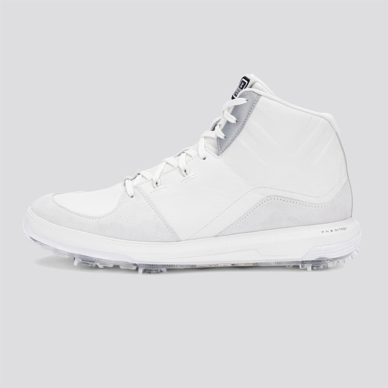 PAYNTR X Sport Mid LE RS Spiked Golf Shoes White/Black/Metallic Silver