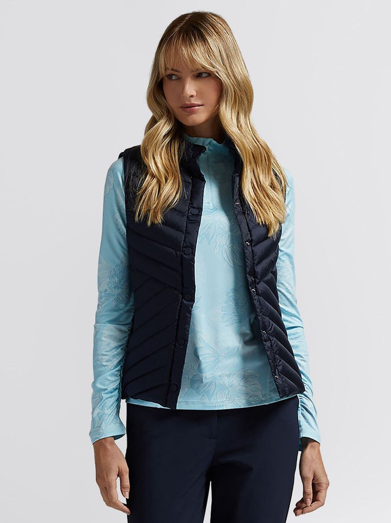 Down Quilted Taffeta Tech Gilet