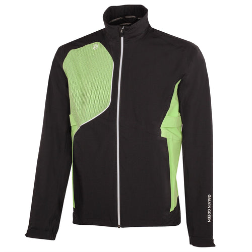 Ames PERTEX Waterproof Jacket Black/Fresh Green - SS25