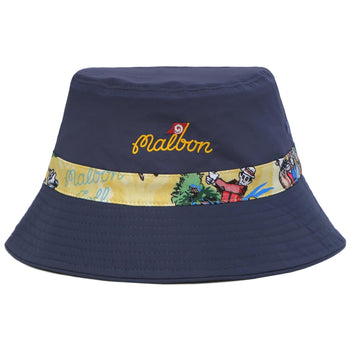 【MALBONGOLF】男女共用 Pavev Reversible Bucket Hat /追跡付 Malbon Golf Patrons Reversible Bucket Hat Navy | TRENDYGOLF.COM