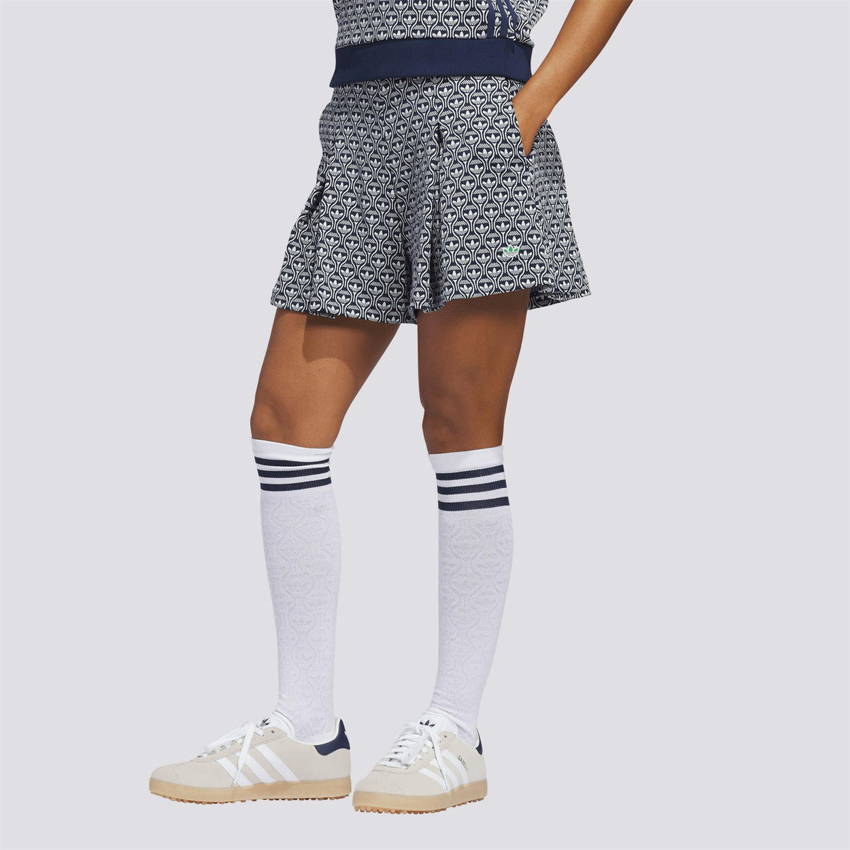 Originals All Over Skort Night Indigo/Chalk White