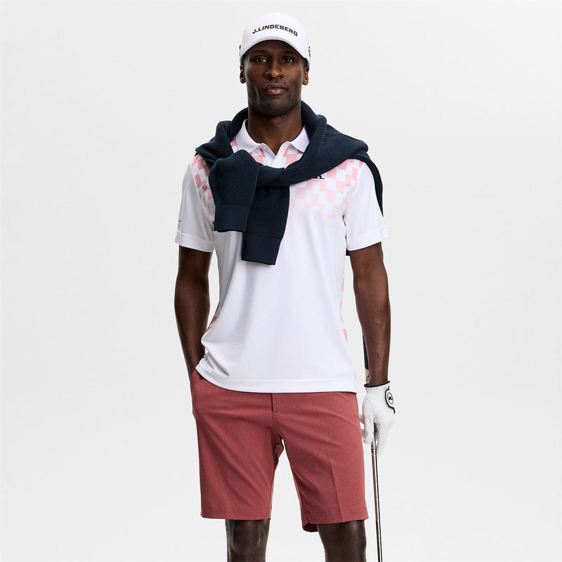Finn Print Polo Finn Fade White Pink
