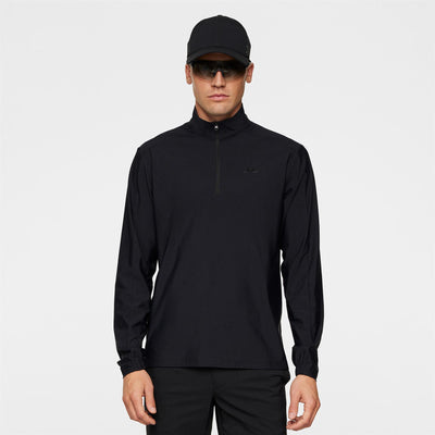 Ollie Tech Quarter Zip Mid Layer Black
