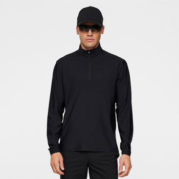 Ollie Tech Quarter Zip Mid Layer Black