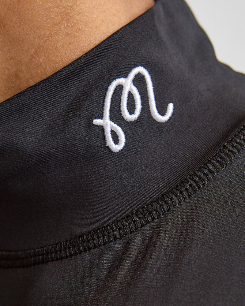 Evergreen Match Point SL Mockneck Polo Black
