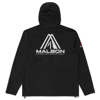 Malbon Golf Trailhead Hooded Shell Jacket Black | TRENDYGOLF UK