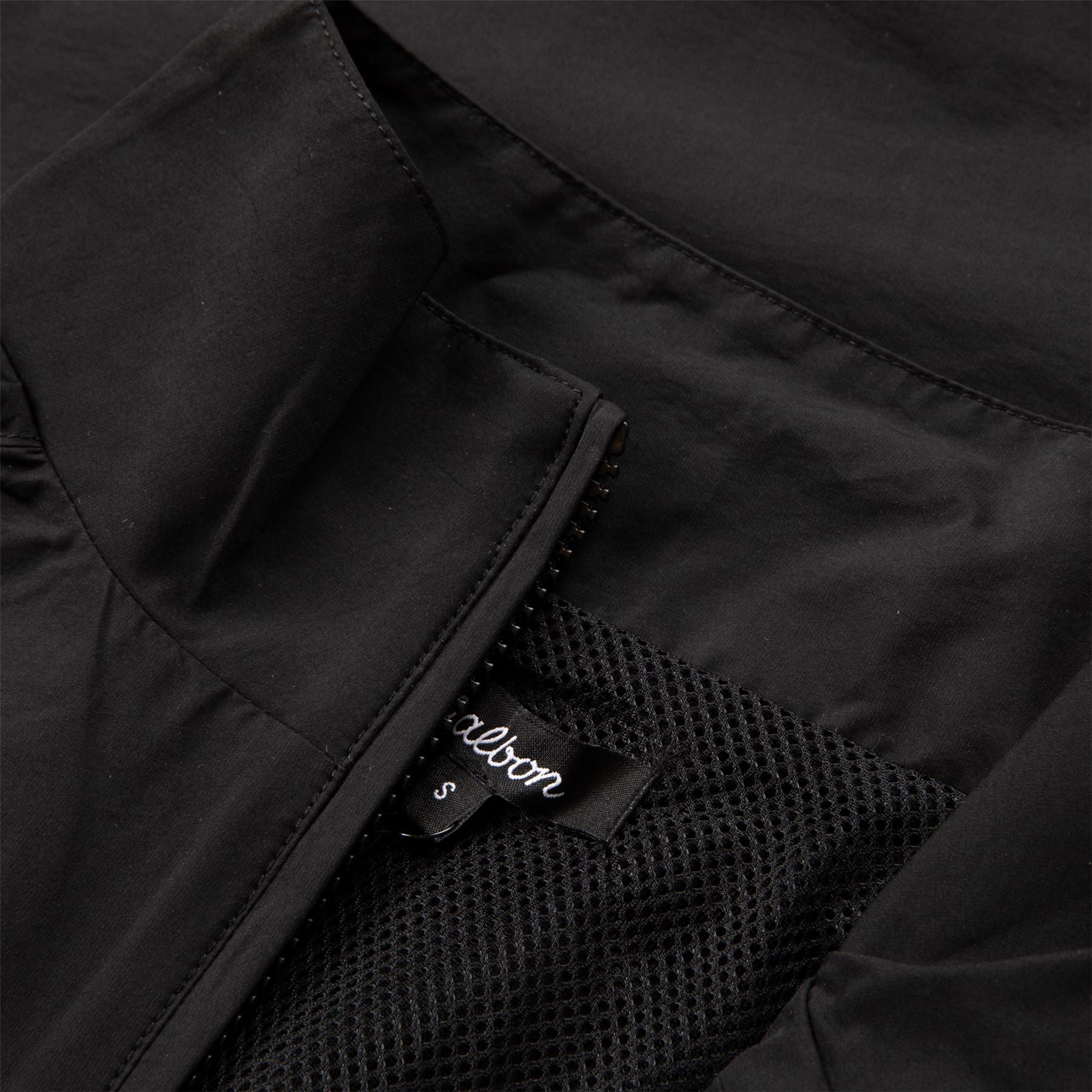 Malbon Golf Evergreen SS Nylon Windshirt Black | TRENDYGOLF UK
