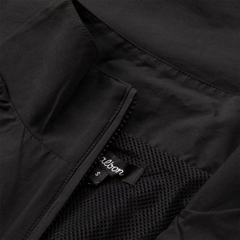Malbon Golf Evergreen SS Nylon Windshirt Black | TRENDYGOLF UK