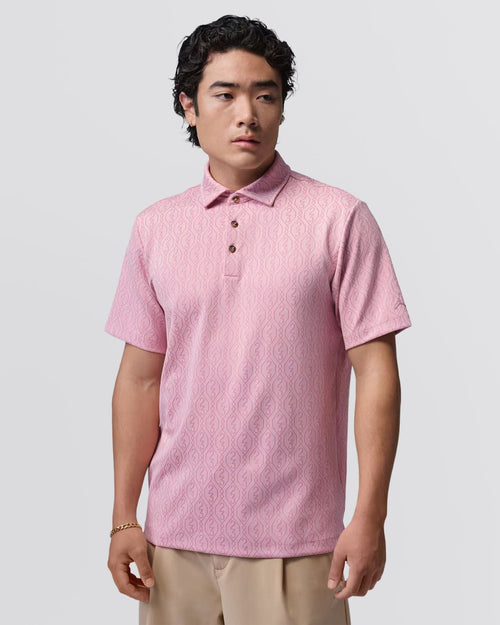 Golf Jacquard Polo Elemental Pink