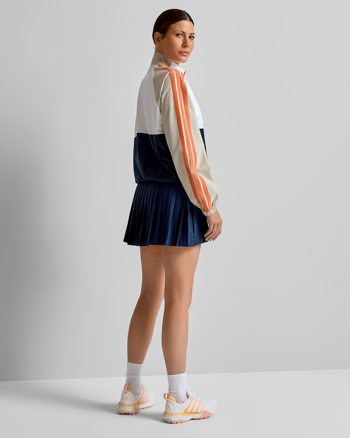 Beyond The Course Colour Block Twistweave Full Zip Jacket Collegiate Navy
