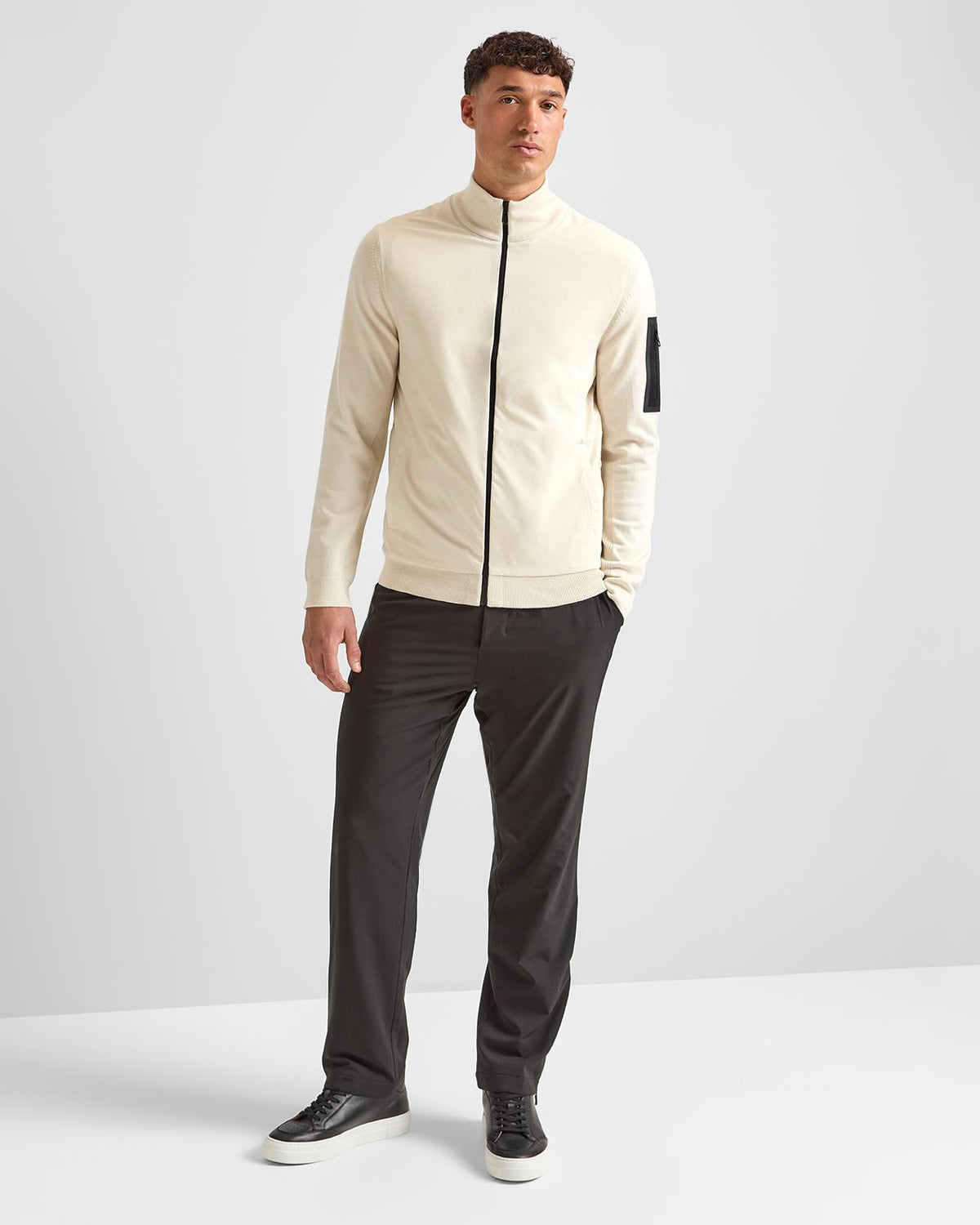 Momentum-X Hybrid Full Zip Open White