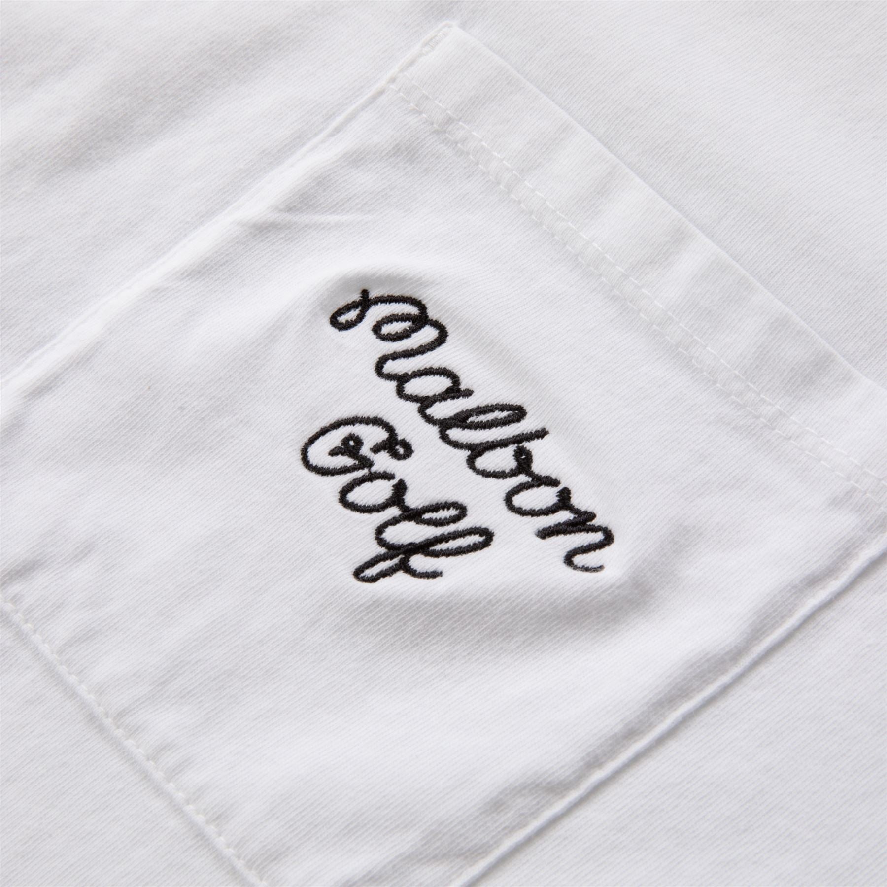 Malbon Golf Evergreen GD Pocket T-Shirt White | TRENDYGOLF UK