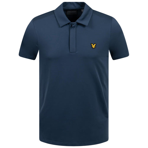 Concealed Button Polo Light Navy - SS23