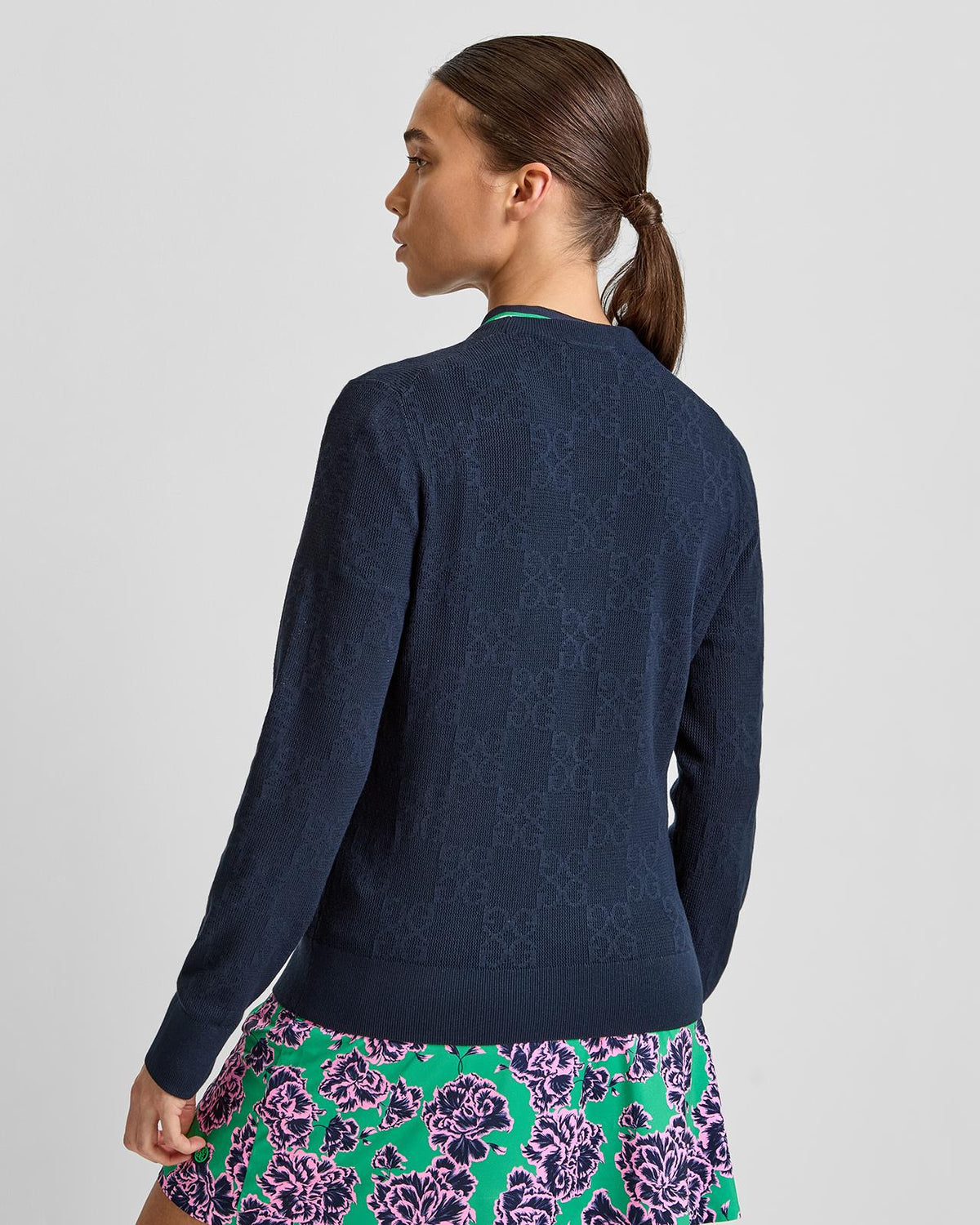 Pointelle G Crewneck Sweater Twilight