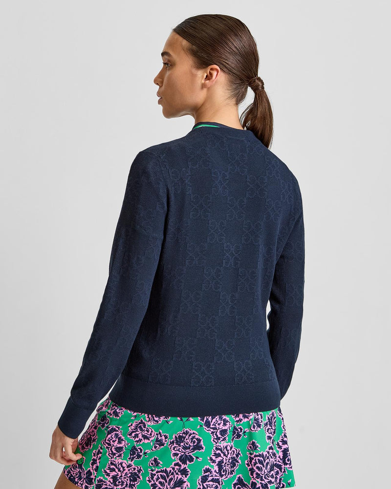 Pointelle G Crewneck Sweater