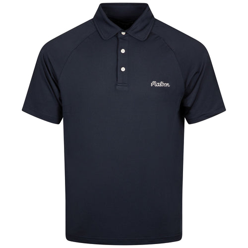 Evergreen Raglan Sleeve Mesh Polo Navy - 2024