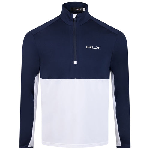 RLX Half Zip Peached Airflow Jacket French Navy/Pure White - SS23