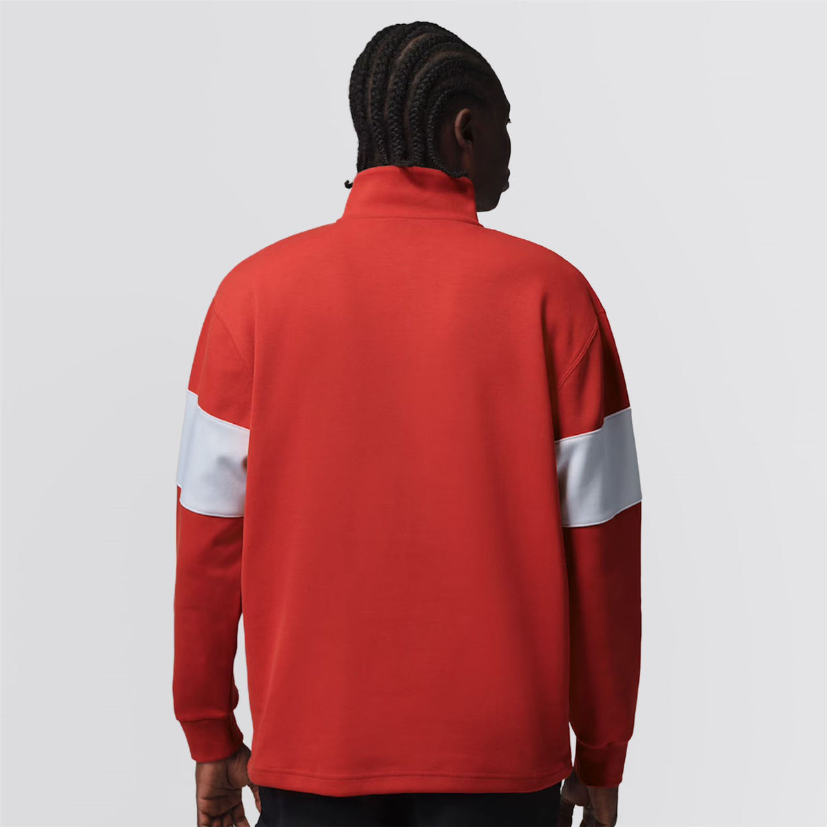 Jordan Dri-FIT Golf Half Zip Mid Layer Mystic Red/Sail