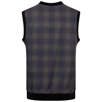 Reversible Legacy V-Neck Gilet Black Check