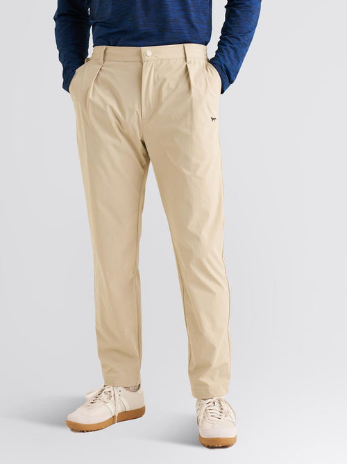 Stretch Golf Trousers Beige