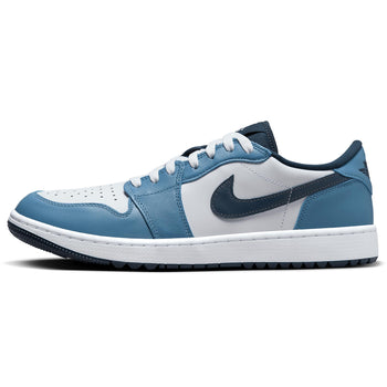 Nike Air Jordan 1 Low Golf Shoes White/Armory Navy/Aegean Storm