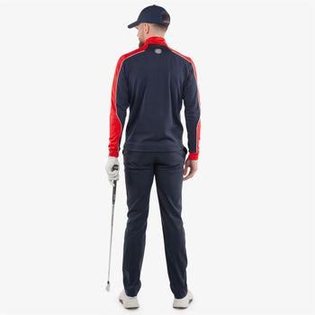 Dave INSULA Warm Half Zip Mid Layer Navy/Red