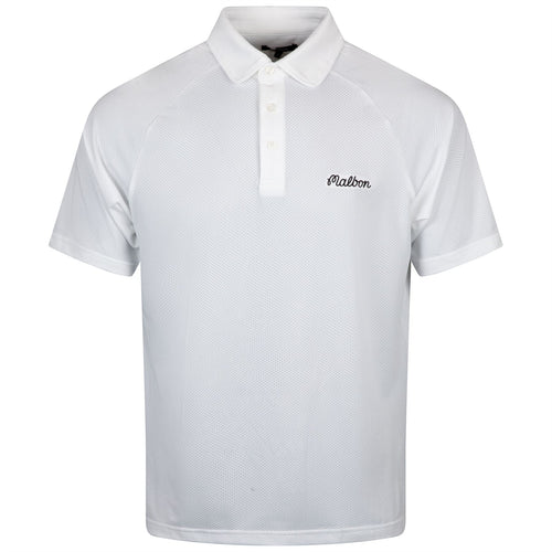 Evergreen Raglan Sleeve Mesh Polo White - 2024