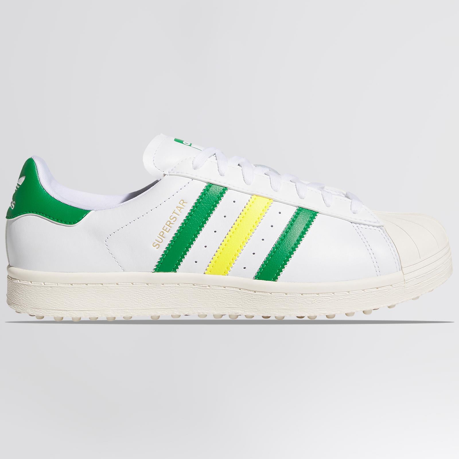Superstar Spikeless Golf Shoes White/Green/Yellow