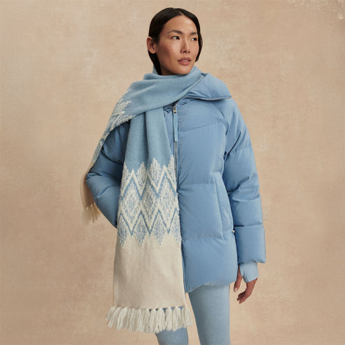 Sebastian Jacquard Scarf 2.0 Ashley Blue