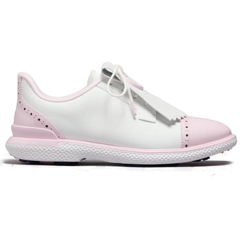 GALLIVAN2R Brogue Golf Shoes Snow/Blush