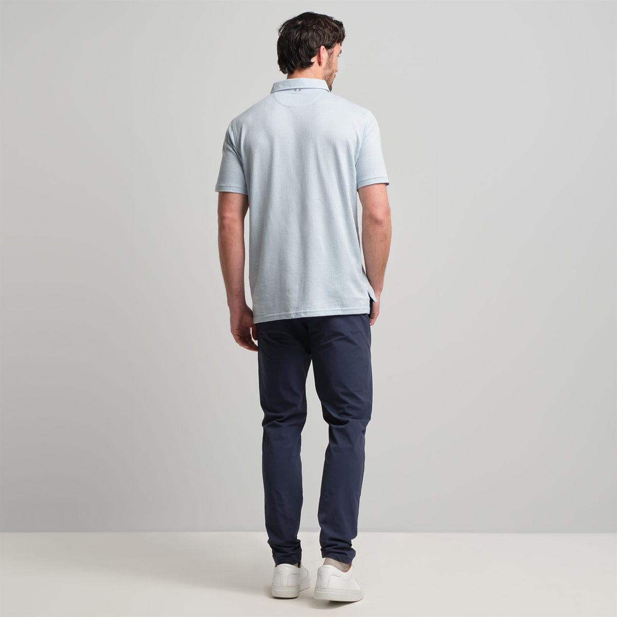 Fessenden Polo Burnham Heather Tonal Houndstooth