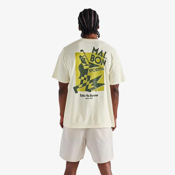 Malbon Golf Sportiva T-Shirt Cream | TRENDYGOLF UK