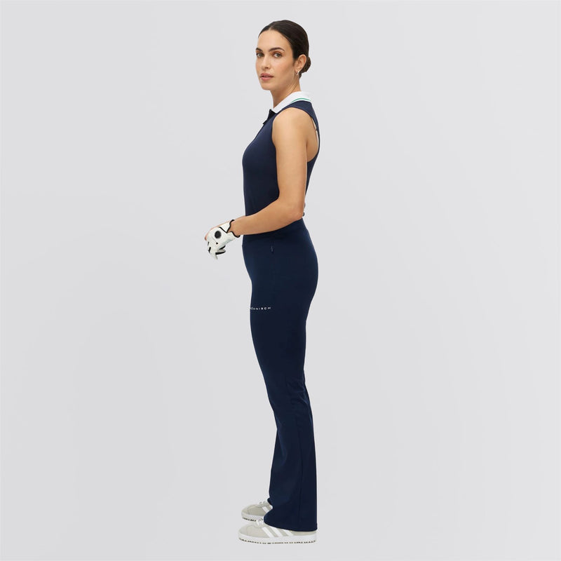 Pull On Flattering Golf Trousers Navy