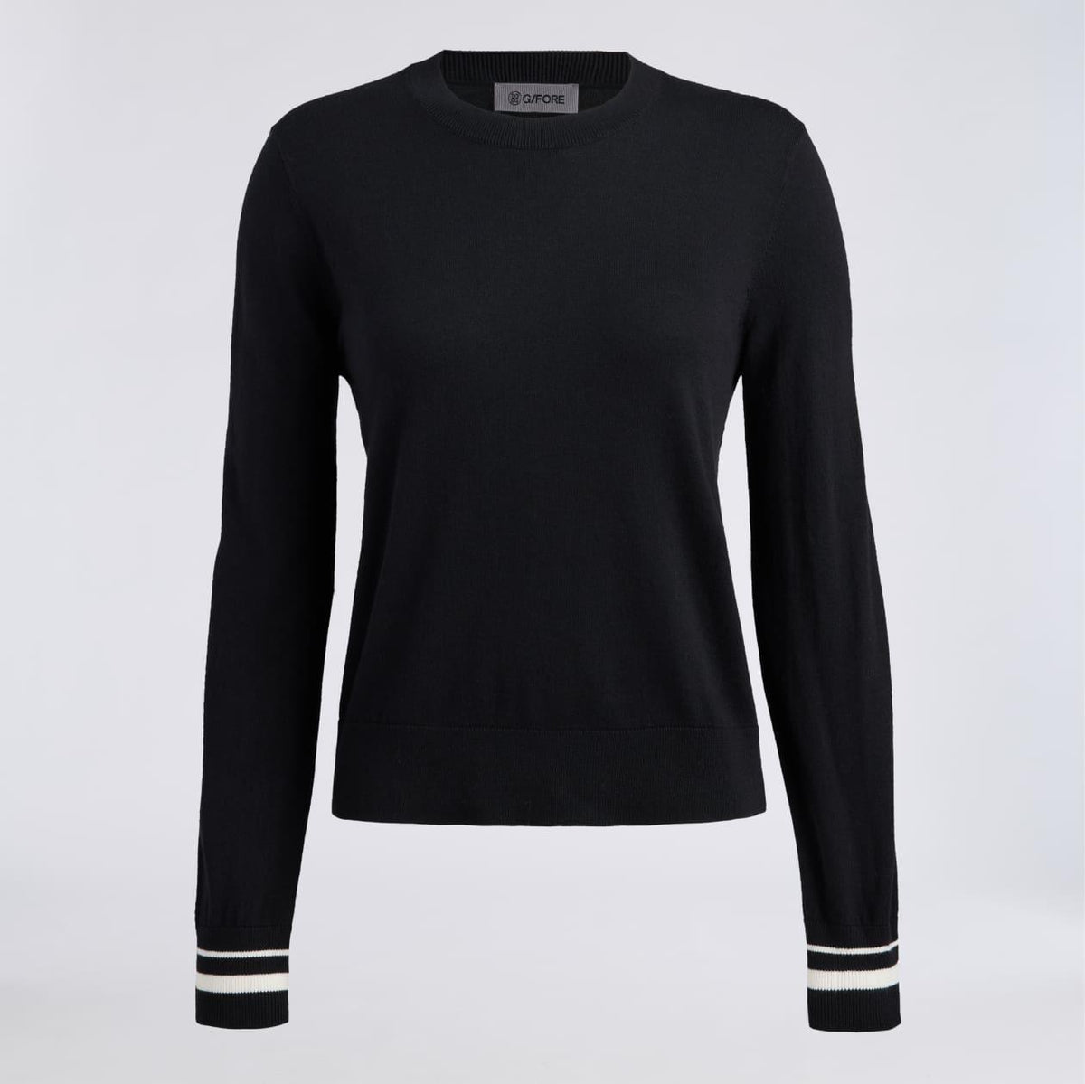 Cooling Cotton Crewneck Sweater Onyx