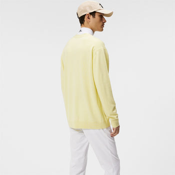 Lucas Merino Tech Wool Knitted Cardigan Wax Yellow
